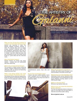 GALANNI ® featured in Get It Magazine.
